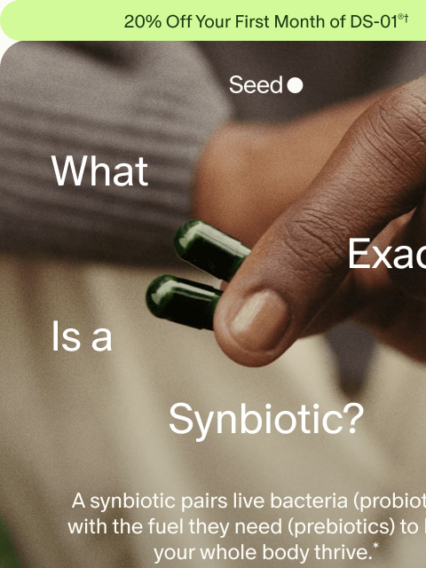 seed newsletter: Synbiotics 101.