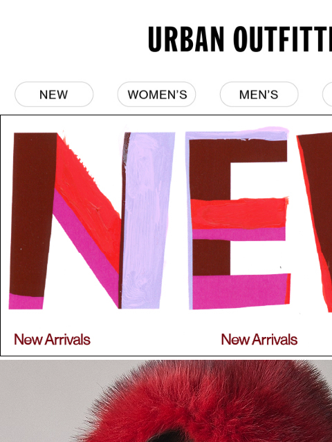 urbanoutfitters newsletter: that new arrivals day feeling 🥰