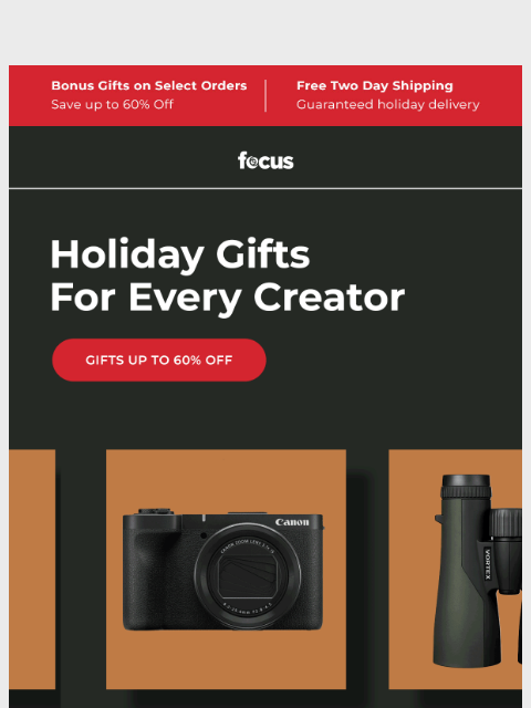 focuscamera newsletter: Find the perfect gift for every creator
