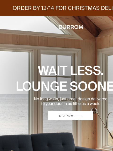 burrow newsletter: Smarter design. Faster delivery.