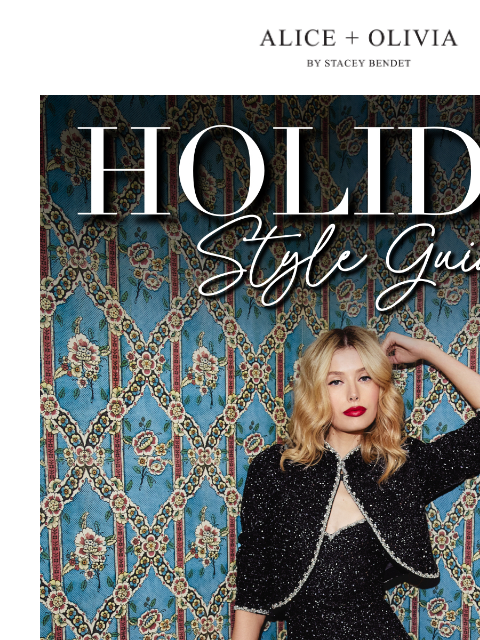 aliceandolivia newsletter: Home for the Holidays Style Guide