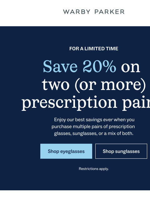 warbyparker newsletter: We’ve never done this before