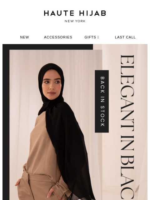 hautehijab newsletter: BLACK is always a good idea 🖤