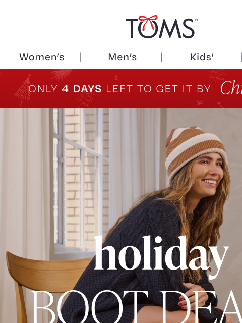 toms newsletter: Boot Deals From $40—Ends Soon ‼️