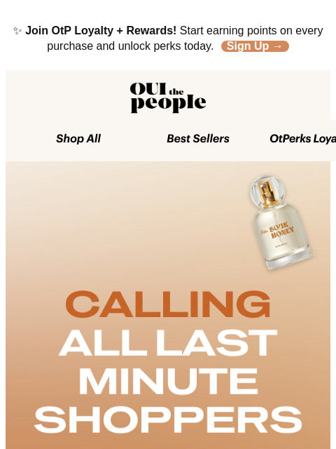 ouithepeople newsletter: Holiday Shipping Cutoff Is Almost Here 🎁