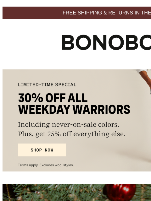 bonobos newsletter: Styles You’ll Love @ 25% Off