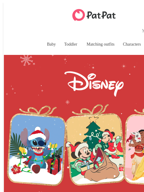 patpat newsletter: 🎁 Your Disney Holiday Must-Haves — Up to 50% Off ...