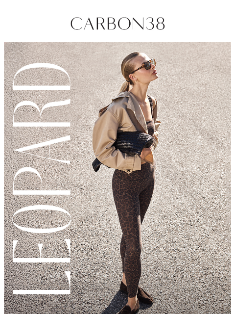 carbon38 newsletter: Classic Leopard: BACK IN STOCK