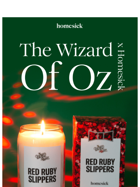 homesick newsletter: NEW: Red Ruby Slippers 👠