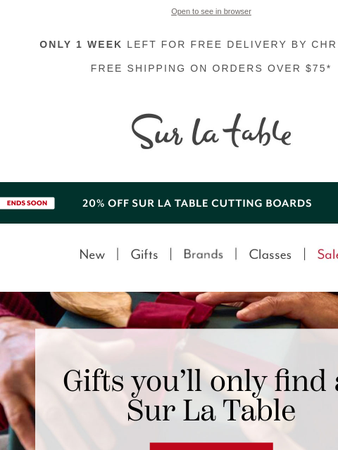 surlatable newsletter: Gifts You’ll Only Find at Sur La Table ✨