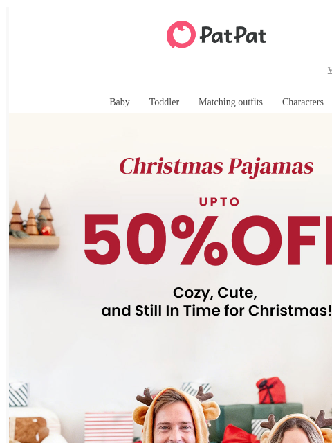 patpat newsletter: 🎁 50% Off Holiday Pajamas You’ll Wear All Season 