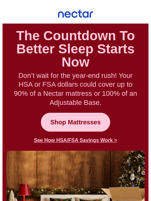 nectarsleep newsletter: 📅 Beat the Rush: Your FSA/HSA could cover better ...