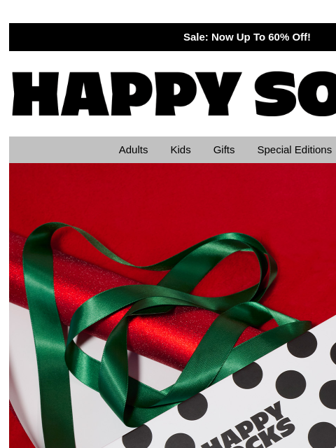 happysocks newsletter: Bestselling Holiday Gifts