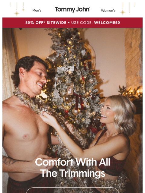 tommyjohn newsletter: Selling Fast ✨ Holiday Prints 50% Off