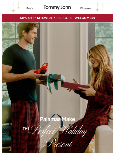 tommyjohn newsletter: You're Invited ✨ 50% Off Perfect Gifts!