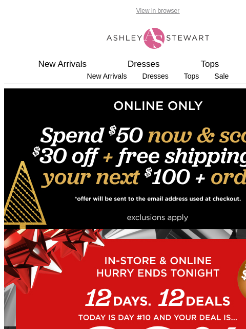 ashleystewart newsletter: What to wear: NYE preview 🍾