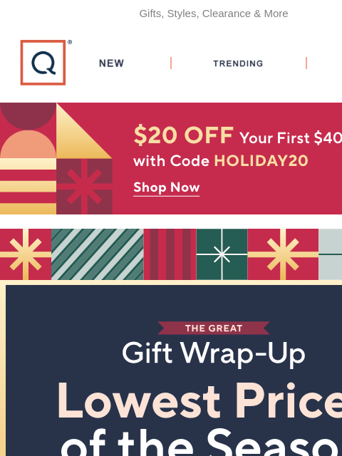 qvcemail newsletter: Everything Inside Arrives by 12/25