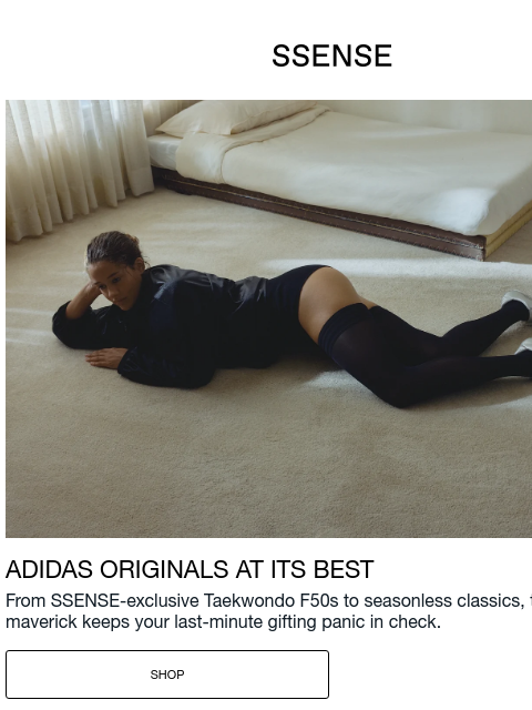 ssense newsletter: The Exclusive adidas Taekwondo F50