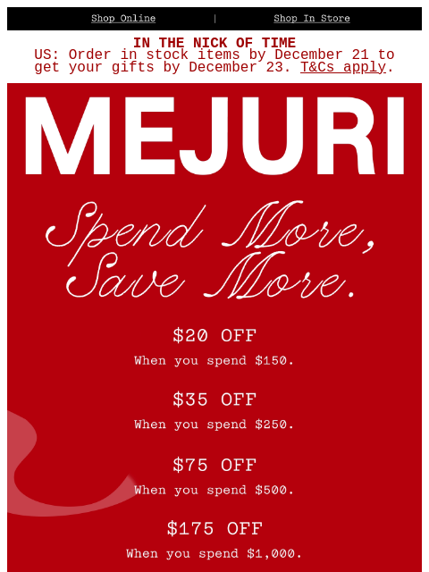 mejuri newsletter: Permission to Be Greedy