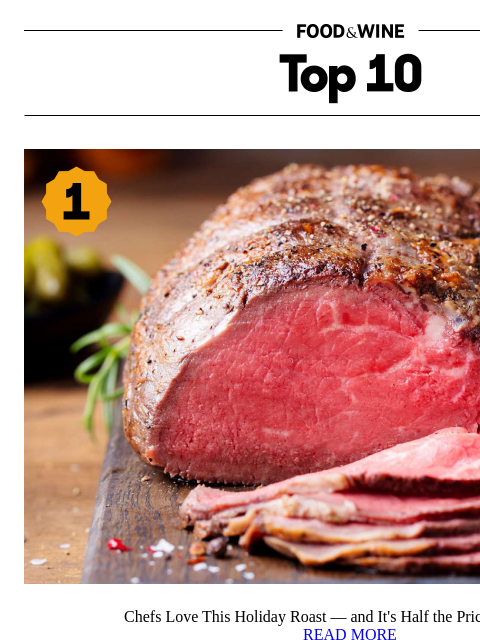 foodandwine newsletter: This Butcher-Approved Roast Costs Half as Much as ...