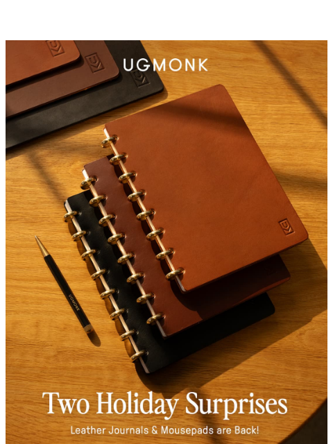 ugmonk newsletter: Two Holiday Surprises 🎄