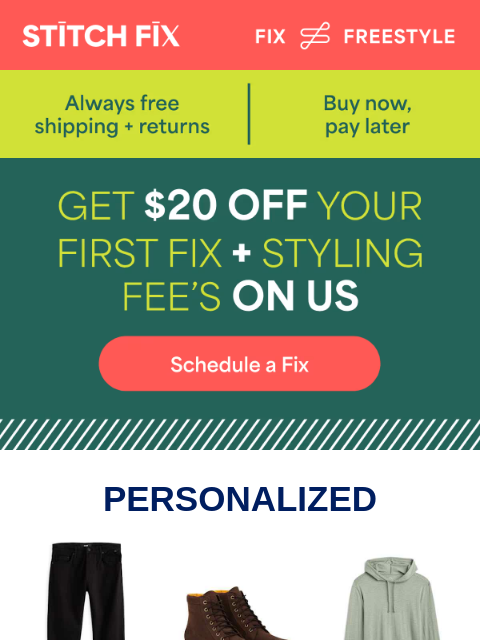 stitchfix newsletter: We’ve got your style