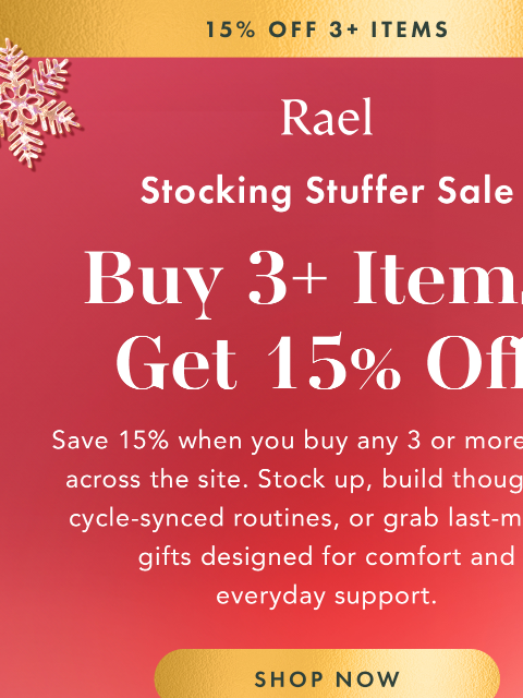 getrael newsletter: Stocking Stuffer Savings Start Today