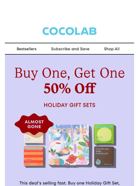 cocolab newsletter: These gift sets are almost sold out!