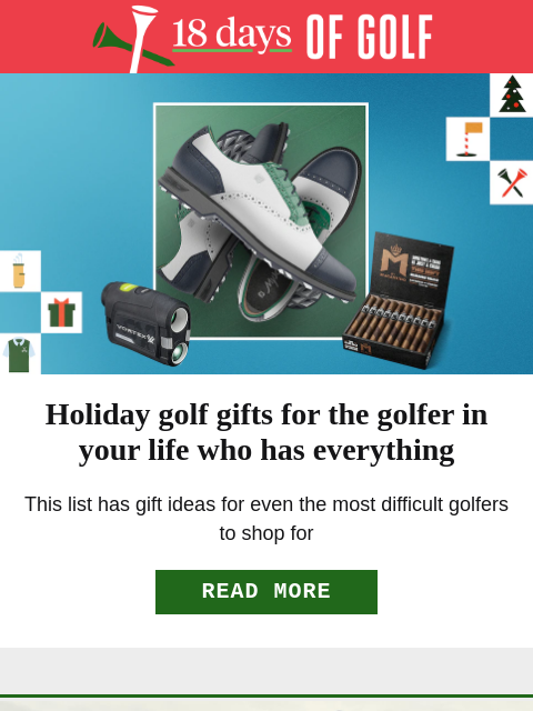 golfdigest newsletter: Show them you care about their game!