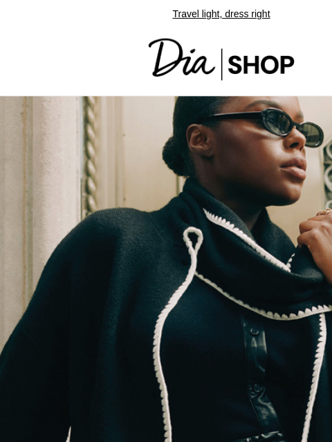 Travel light, dress right Dia & Co Shop Shop New In Style freedom through a life well-lived. TOPS DRESSES NEW ARRIVALS SALE Recipient: brands.news.subscription@gmail.com View in Your Browser Our