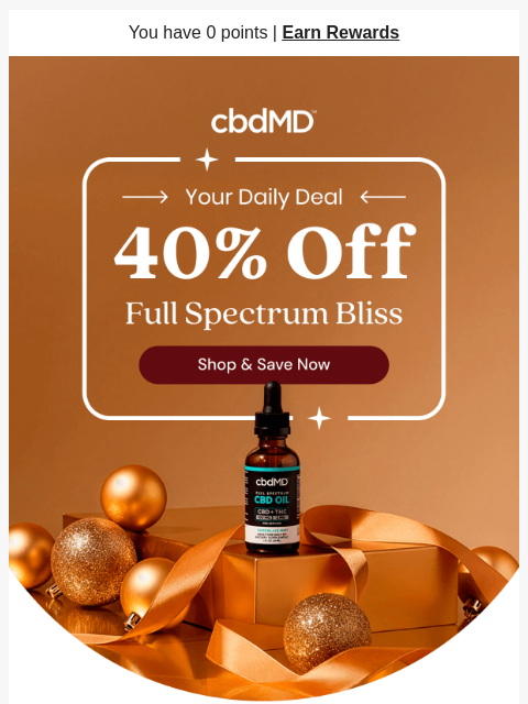 cbdmd newsletter: Today Only: Get 40% Off Full Spectrum