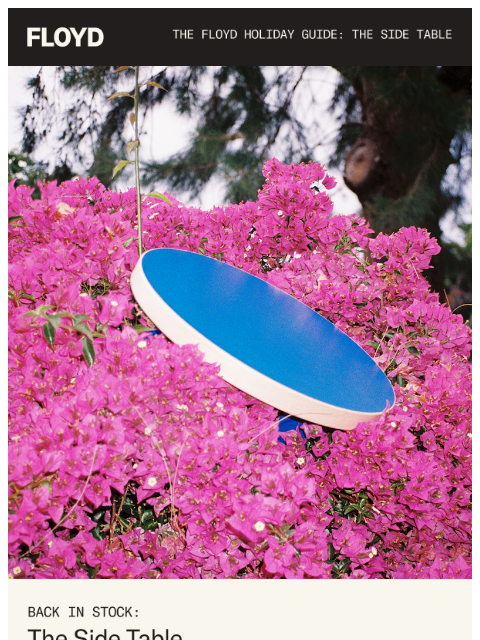 floydhome newsletter: Back in Stock: The Side Table in Color