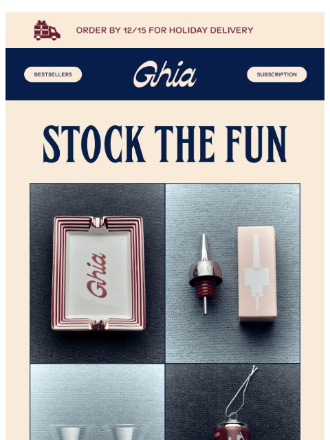 drinkghia newsletter: Little Luxuries, Big Joy