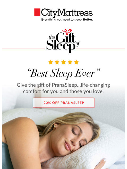 citymattress newsletter: 5-Star Sleep, Wrapped and Ready