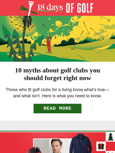 golfdigest newsletter: Educate yourself on these golf club myths