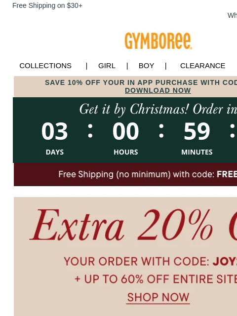 gymboree newsletter: 12 Days of Wonder Continues with Cozy Faves 🧸🎁