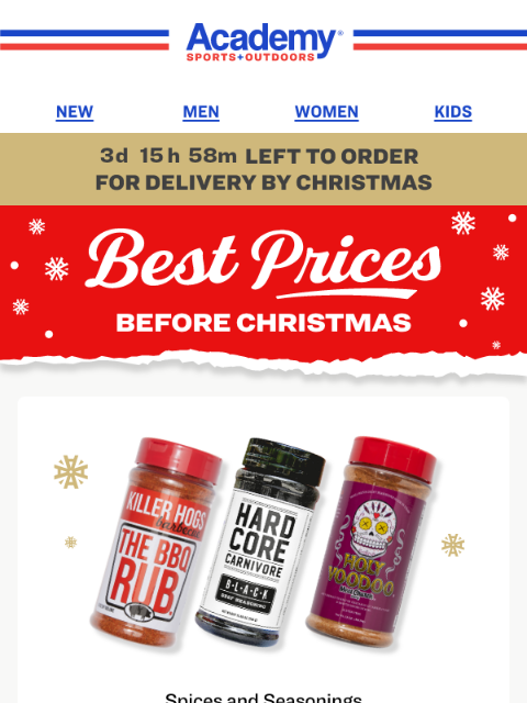 academy newsletter: Stocking Stuffers from $6.99 | Best Prices Before ...