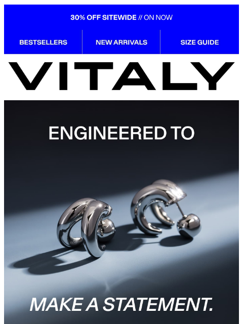 vitalydesign newsletter: NEW DROPS: Now 30% Off.