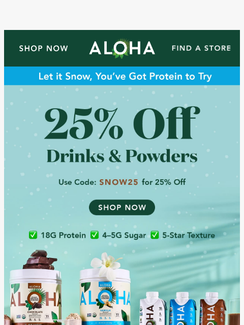 aloha newsletter: There are more ways to get your protein fix