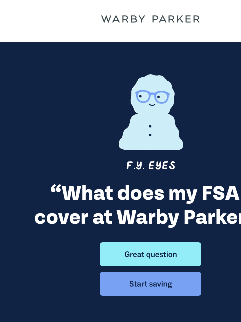 warbyparker newsletter: A question we get a lot