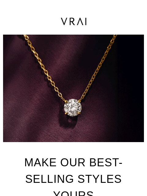 vrai newsletter: Our exclusive Solitaire jewelry offer