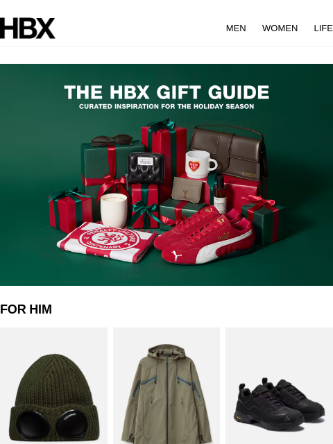 HBX MEN WOMEN LIFE FOR HIM CP COMPANY EXTRA FINE MERINO WOOL GOGGLE BEANIE J EONGL I SOFT SHELL JACKET ROA KATHARINA SNEAKERS FOR HER HOT FUTURES GOOD VIBRATIONS AMI PARIS PARIS CARD HOLDER JACQUEMUS