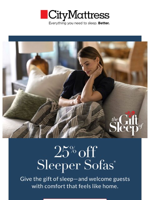 citymattress newsletter: Get guest-ready for the holidays