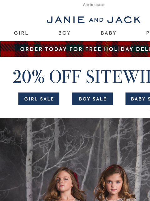 janieandjack newsletter: ✨Just added to sale & extra 20% off✨
