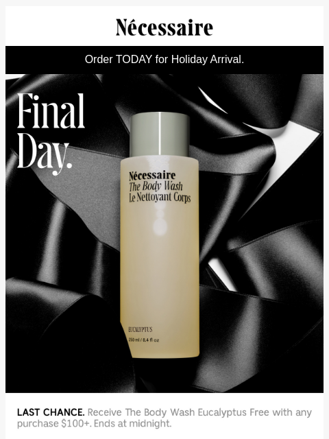 necessaire newsletter: Final Hours