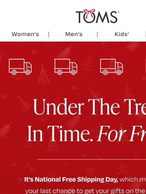 toms newsletter: TODAY ONLY—35% Off + Free Shipping