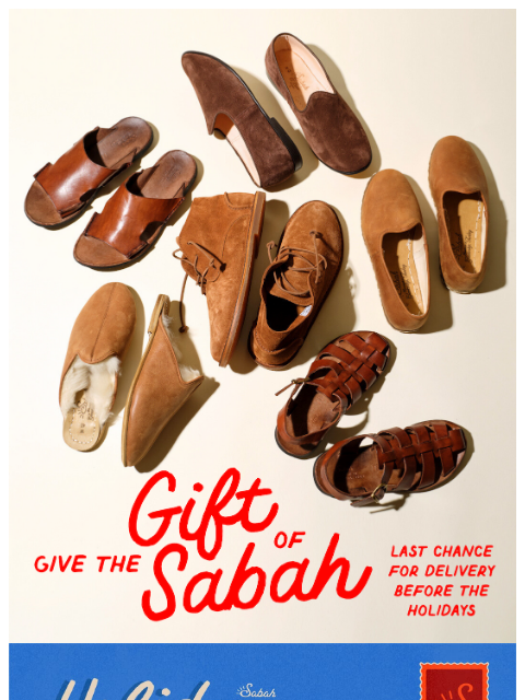 sabah newsletter: Last Week for Holiday Delivery! 🎁