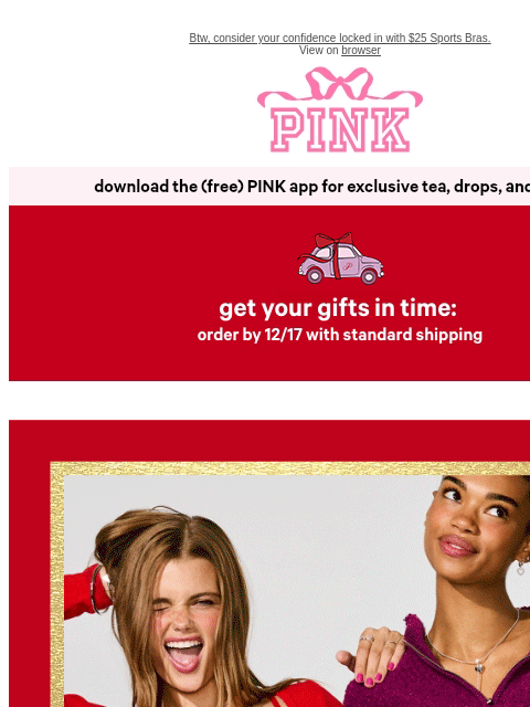 vspink newsletter: 7/$35 Panties? Add To Cart Energy 🙌