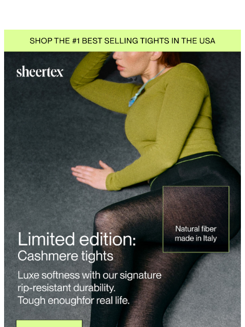 sheertex newsletter: LIMITED EDITION: Cashmere Tights