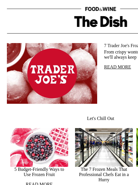 foodandwine newsletter: 7 Trader Joe's Frozen Appetizers Shoppers Love